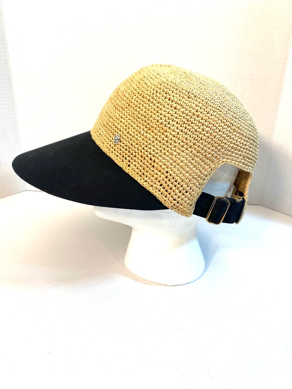 HELEN KAMINSKI Vivette Cap Hat Natural with Black Visor - Picture 2 of 9